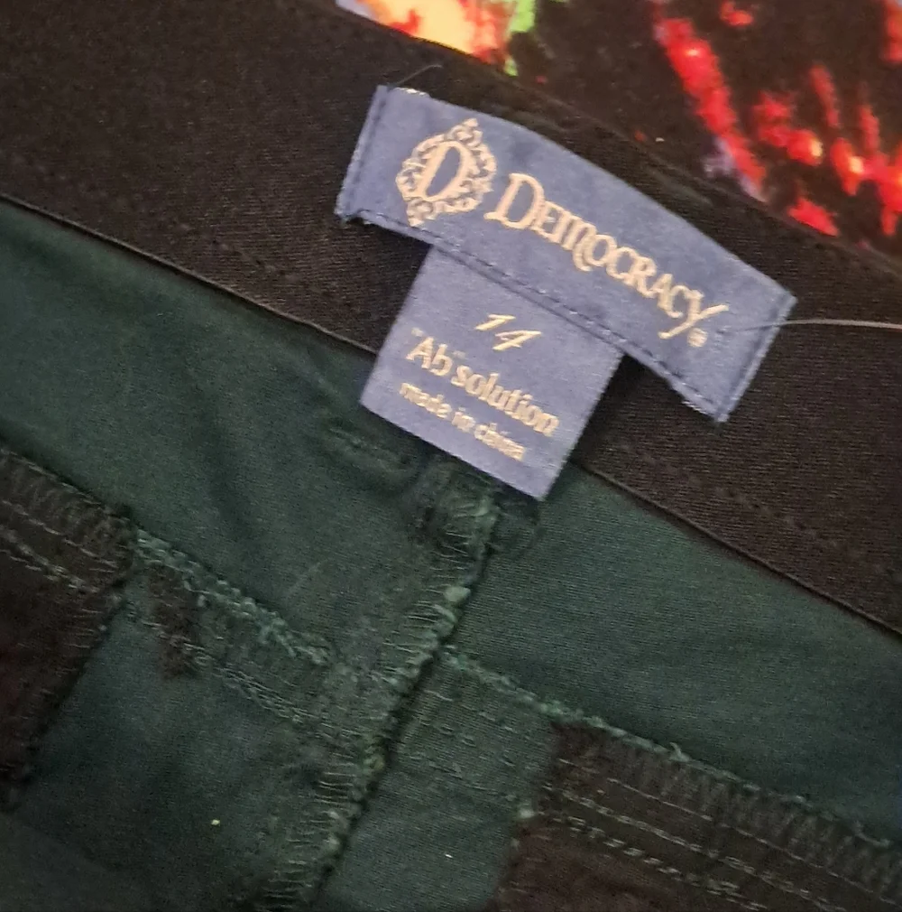 NWT Green Democracy Ab Solution High Rise Trouser - Picture 3 of 4